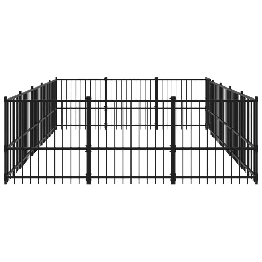 Gabbia per Cani da Esterno in Acciaio 14,11 mÃ‚Â²