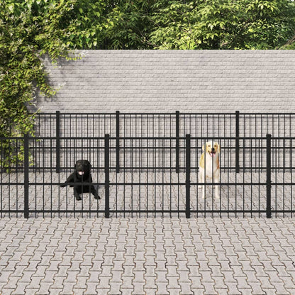 Gabbia per Cani da Esterno in Acciaio 22,58 mÃ‚Â²