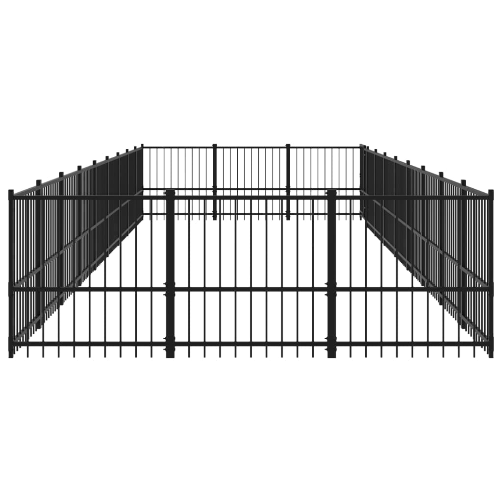 Gabbia per Cani da Esterno in Acciaio 25,4 mÃ‚Â²