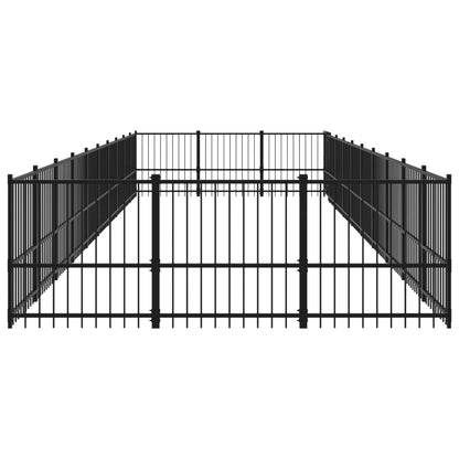 Gabbia per Cani da Esterno in Acciaio 28,23 mÃ‚Â²