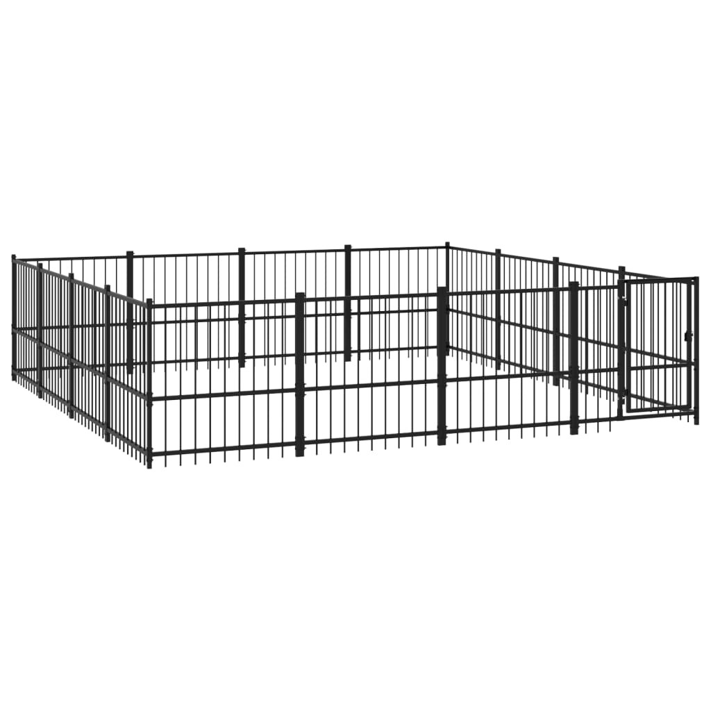 Gabbia per Cani da Esterno in Acciaio 15,05 mÃ‚Â²
