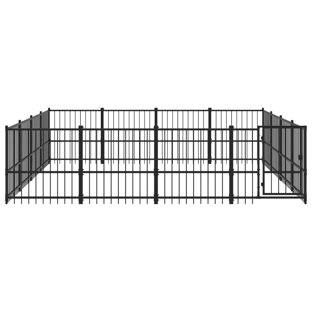 Gabbia per Cani da Esterno in Acciaio 15,05 mÃ‚Â²