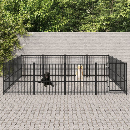 Gabbia per Cani da Esterno in Acciaio 15,05 mÃ‚Â²