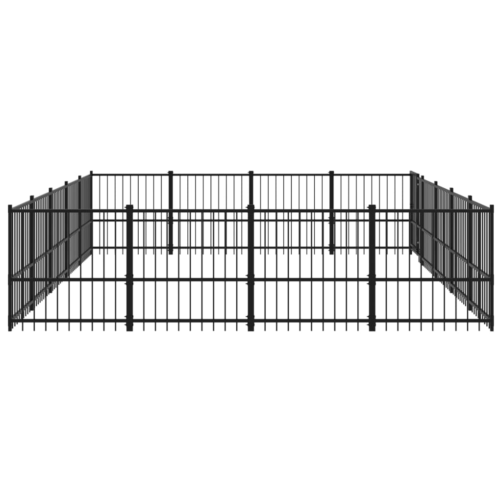 Gabbia per Cani da Esterno in Acciaio 18,82 mÃ‚Â²