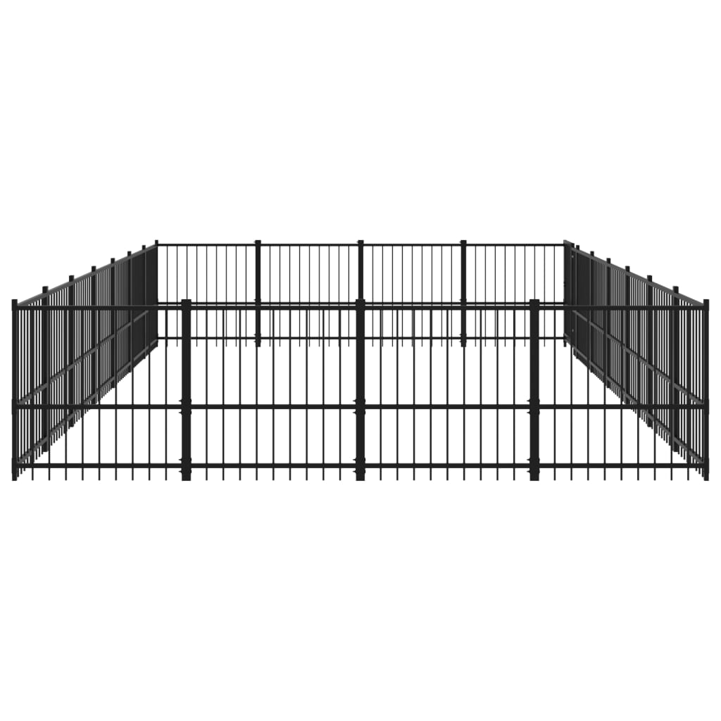 Gabbia per Cani da Esterno in Acciaio 26,35 mÃ‚Â²