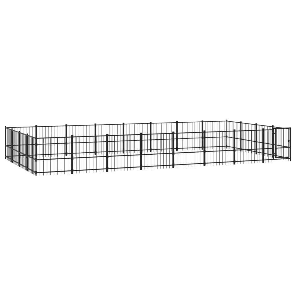 Gabbia per Cani da Esterno in Acciaio 30,11 mÃ‚Â²