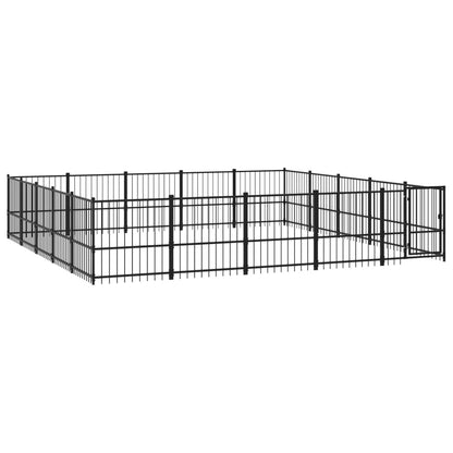 Gabbia per Cani da Esterno in Acciaio 23,52 mÃ‚Â²