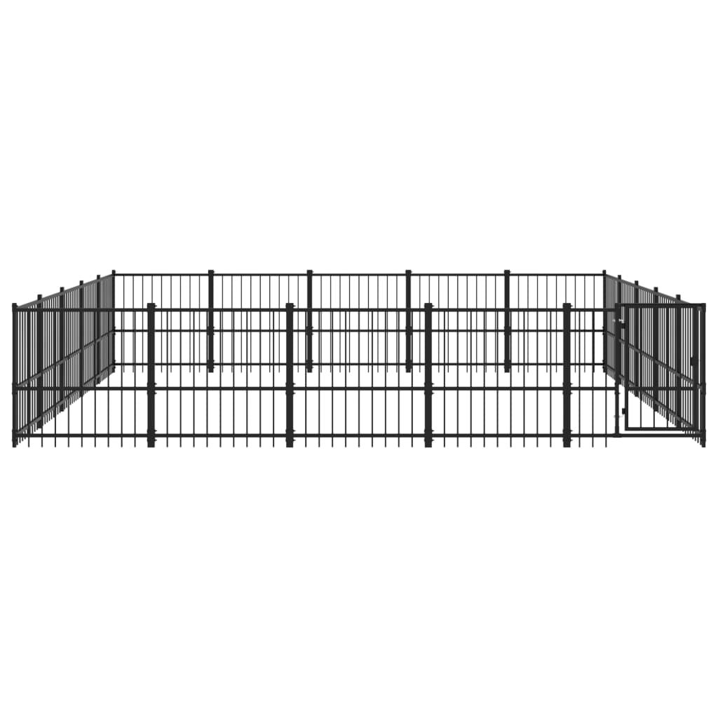Gabbia per Cani da Esterno in Acciaio 23,52 mÃ‚Â²