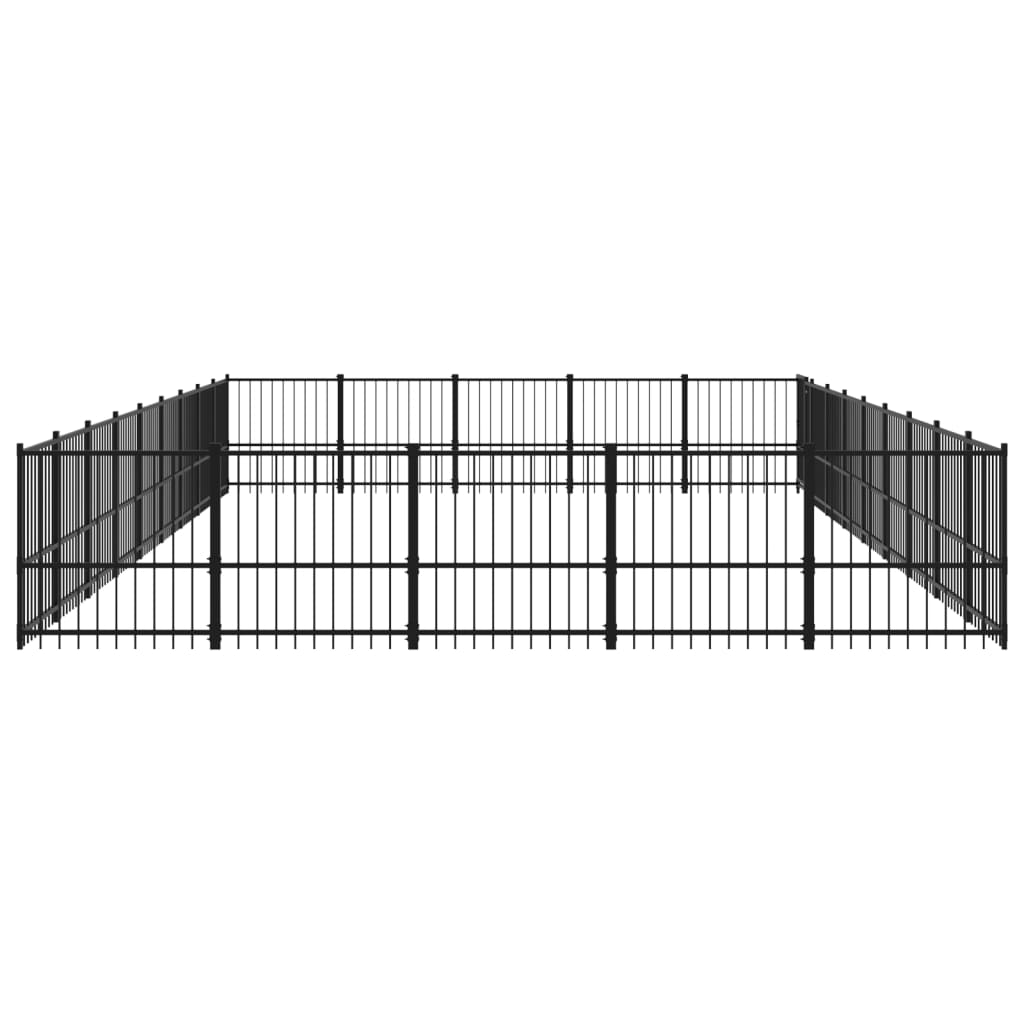 Gabbia per Cani da Esterno in Acciaio 42,34 mÃ‚Â²