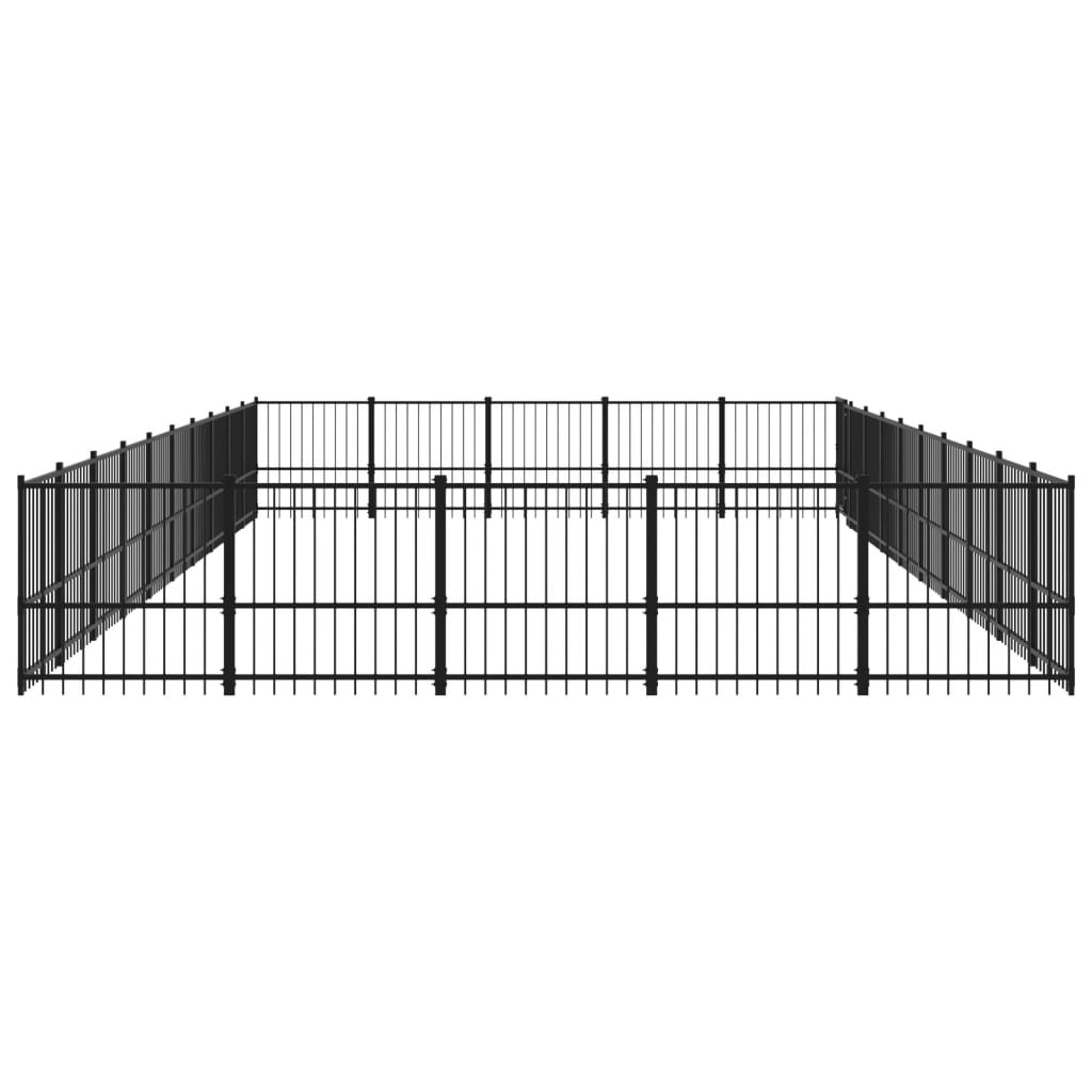 Gabbia per Cani da Esterno in Acciaio 47,05 mÃ‚Â²