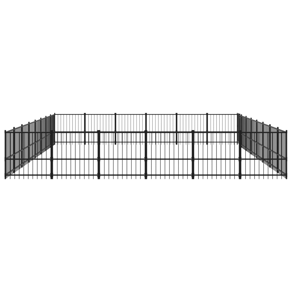 Gabbia per Cani da Esterno in Acciaio 45,16 mÃ‚Â²
