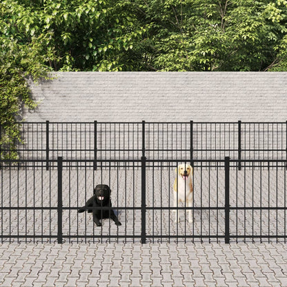 Gabbia per Cani da Esterno in Acciaio 45,16 mÃ‚Â²