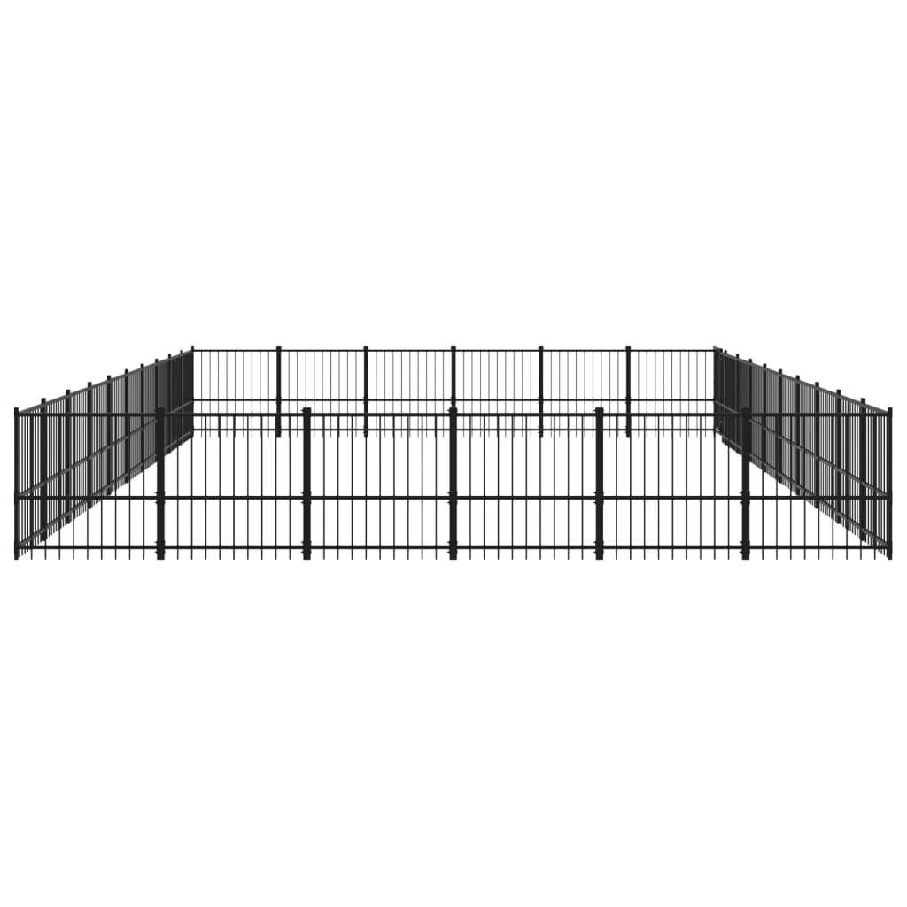 Gabbia per Cani da Esterno in Acciaio 56,45 mÂ²