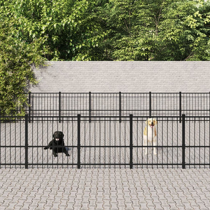 Gabbia per Cani da Esterno in Acciaio 52,69 mÃ‚Â²