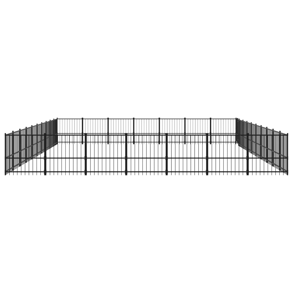Gabbia per Cani da Esterno in Acciaio 65,86 mÂ²