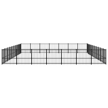 Gabbia per Cani da Esterno in Acciaio 65,86 mÂ²