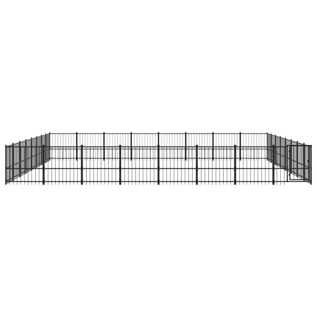 Gabbia per Cani da Esterno in Acciaio 60,22 mÂ²