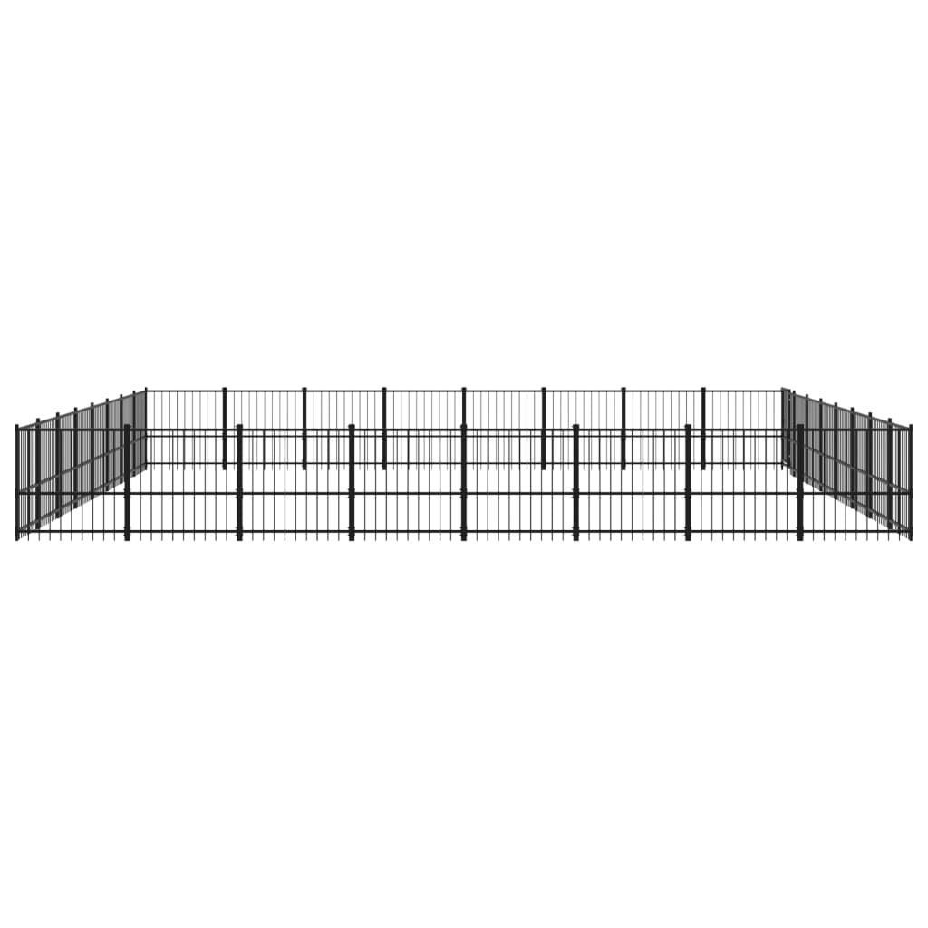 Gabbia per Cani da Esterno in Acciaio 60,22 mÂ²