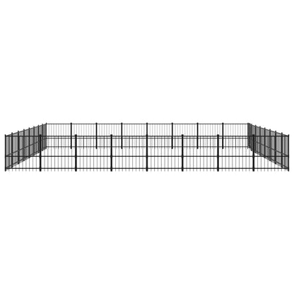 Gabbia per Cani da Esterno in Acciaio 60,22 mÂ²