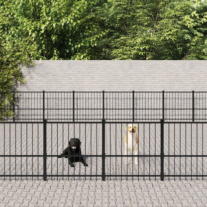 Gabbia per Cani da Esterno in Acciaio 60,22 mÂ²
