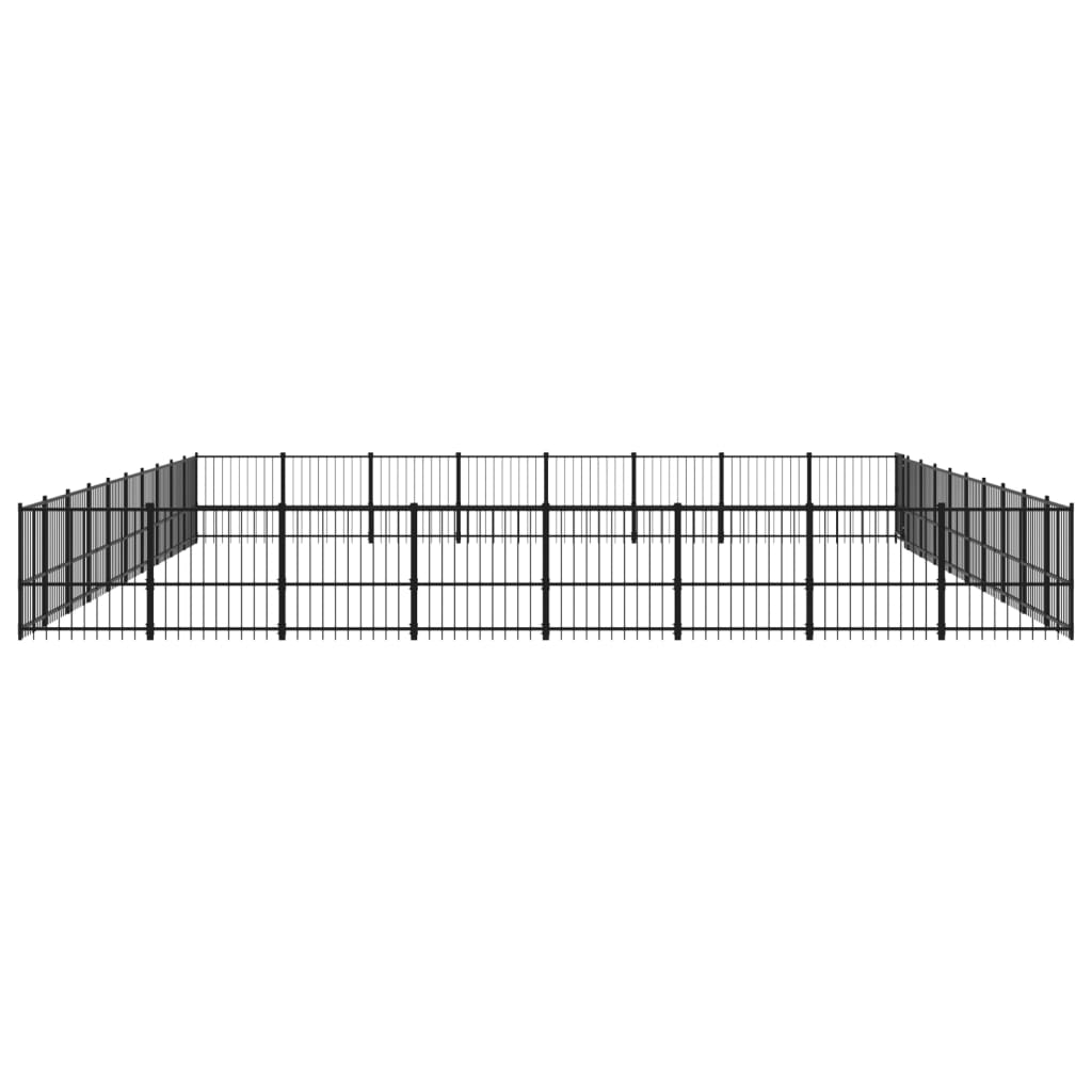 Gabbia per Cani da Esterno in Acciaio 75,27 mÂ²