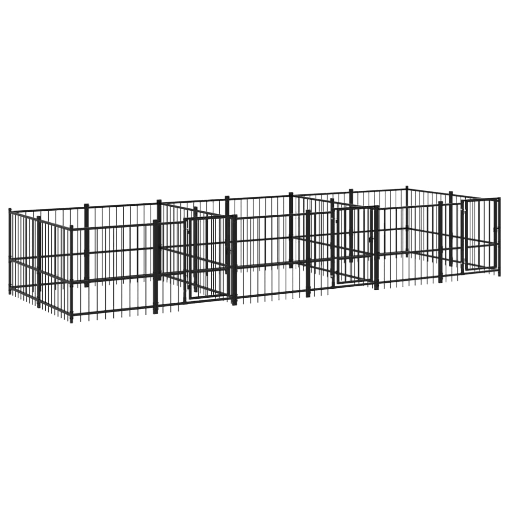 Gabbia per Cani da Esterno in Acciaio 11,26 mÂ²