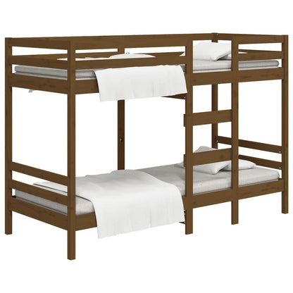 Letto a Castello senza Materasso Ambra 90x200cm Massello Pino