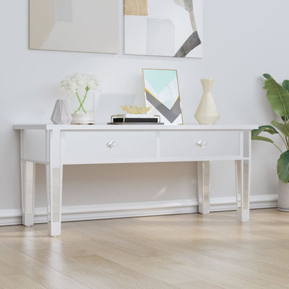 Tavolino Salotto a Specchio 106x45x45cm Legno Multistrato Vetro