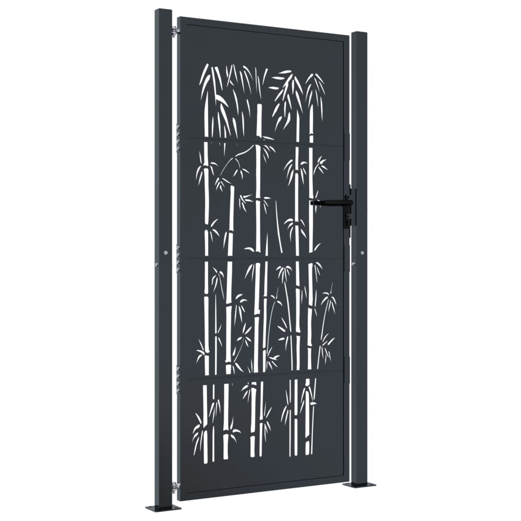 Cancello Giardino Antracite 105x205 cm in Acciaio Design BambÃƒÆ’Ã‚Â¹