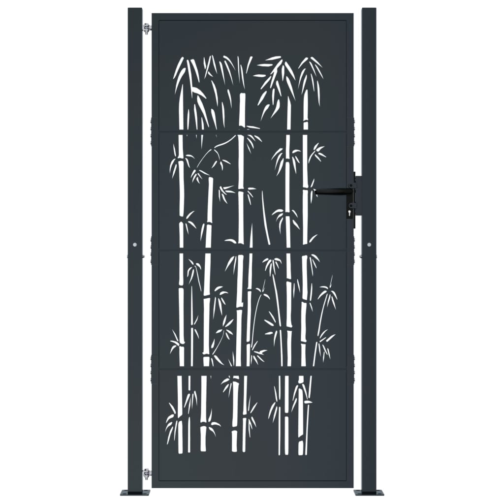 Cancello Giardino Antracite 105x205 cm in Acciaio Design BambÃƒÆ’Ã‚Â¹