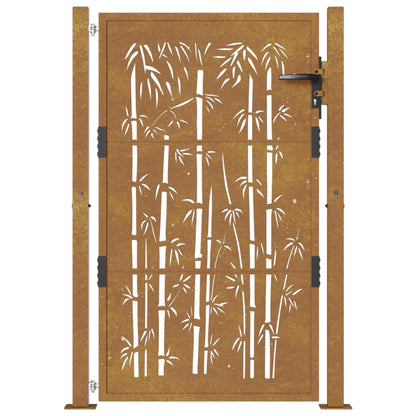 Cancello da Giardino 105x130 cm in Acciaio Corten Design BambÃ¹