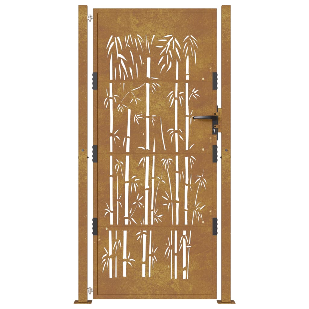 Cancello da Giardino 105x205 cm in Acciaio Corten Design BambÃ¹