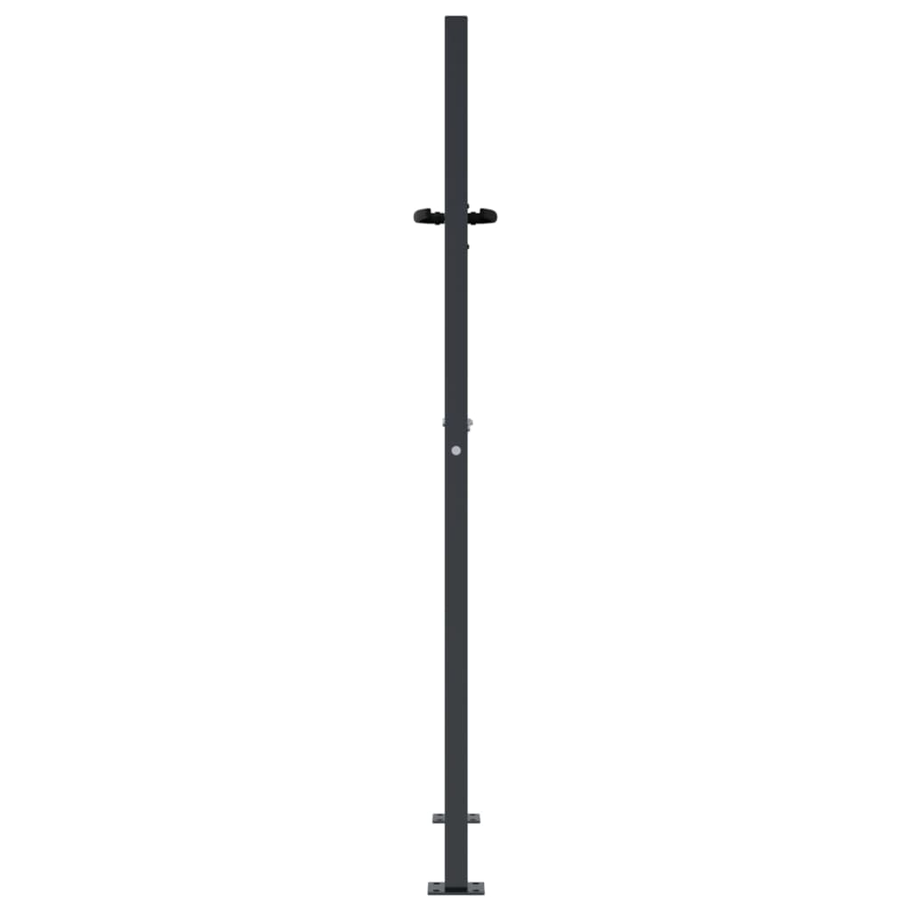 Cancello Giardino Antracite 105x130 cm Acciaio Design Quadrato
