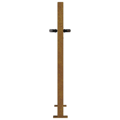Cancello da giardino 100x75 cm in acciaio Corten con design ad albero
