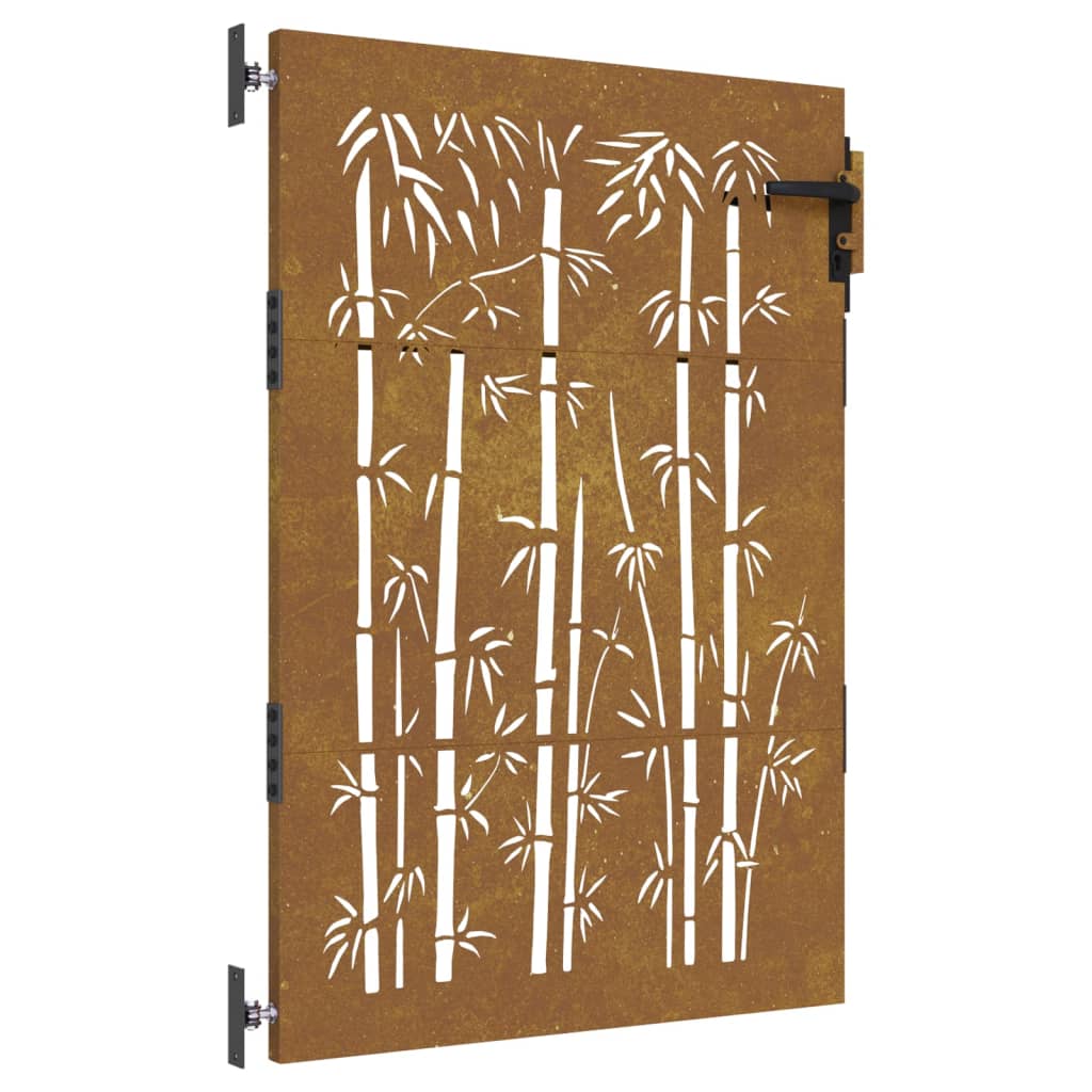 Cancello da Giardino 85x150 cm in Acciaio Corten Design BambÃ¹