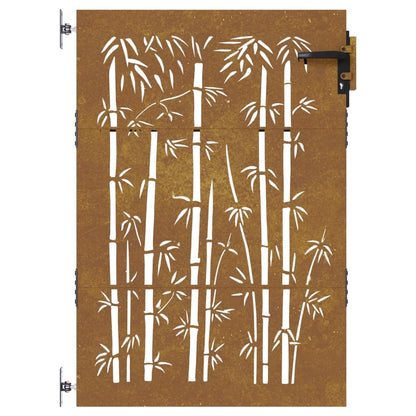 Cancello da Giardino 85x150 cm in Acciaio Corten Design BambÃ¹