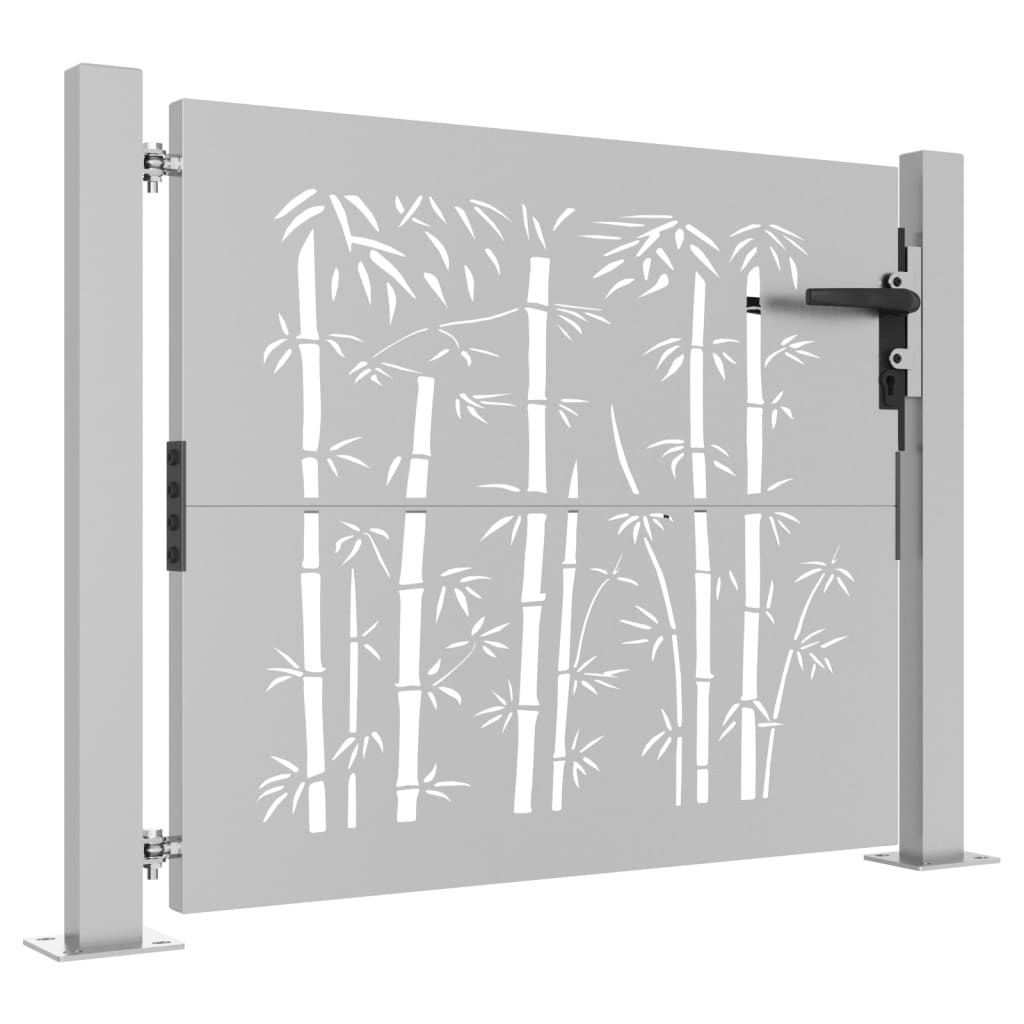 Cancello da Giardino 105x80 cm in Acciaio Corten Design BambÃ¹
