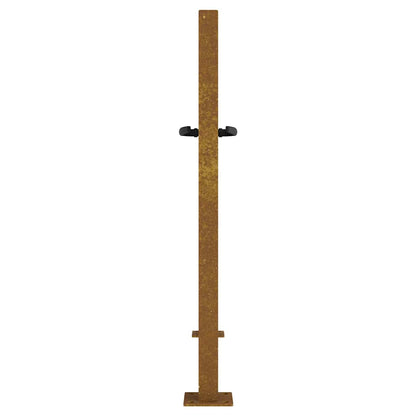 Cancello da giardino 100x75 cm in acciaio Corten e design in bambÃ¹