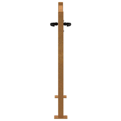 Cancello da giardino 100x100 cm in acciaio Corten e design in bambÃ¹