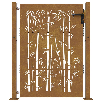 Cancello da Giardino 105x130 cm in Acciaio Corten Design BambÃ¹