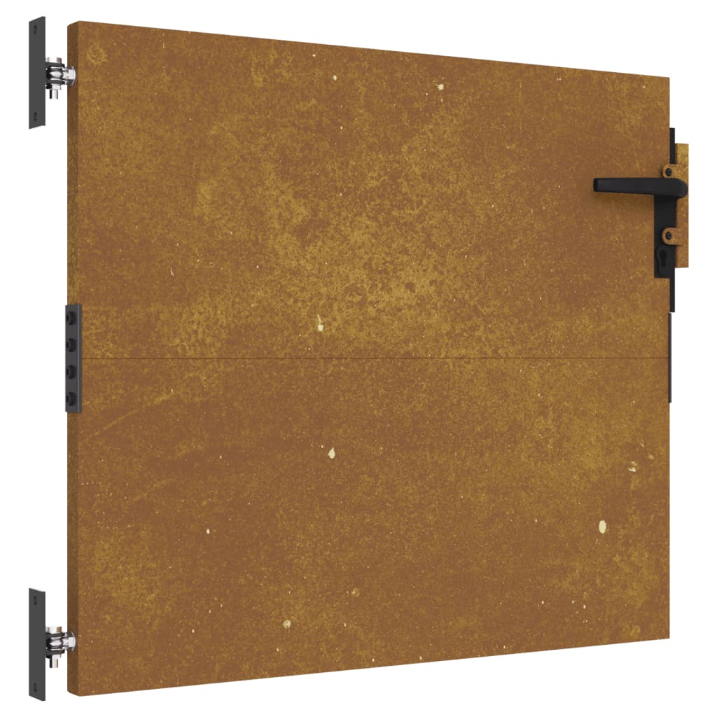 Cancello da Giardino 85x75 cm in Acciaio Corten
