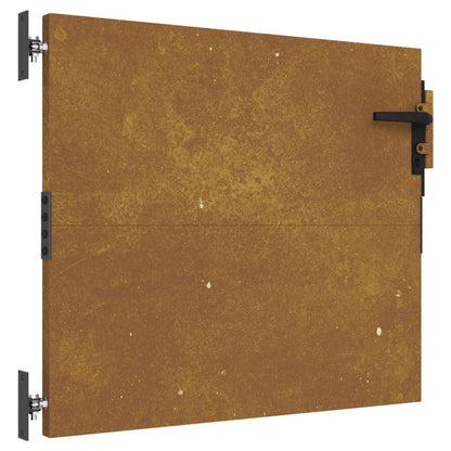 Cancello da Giardino 85x75 cm in Acciaio Corten