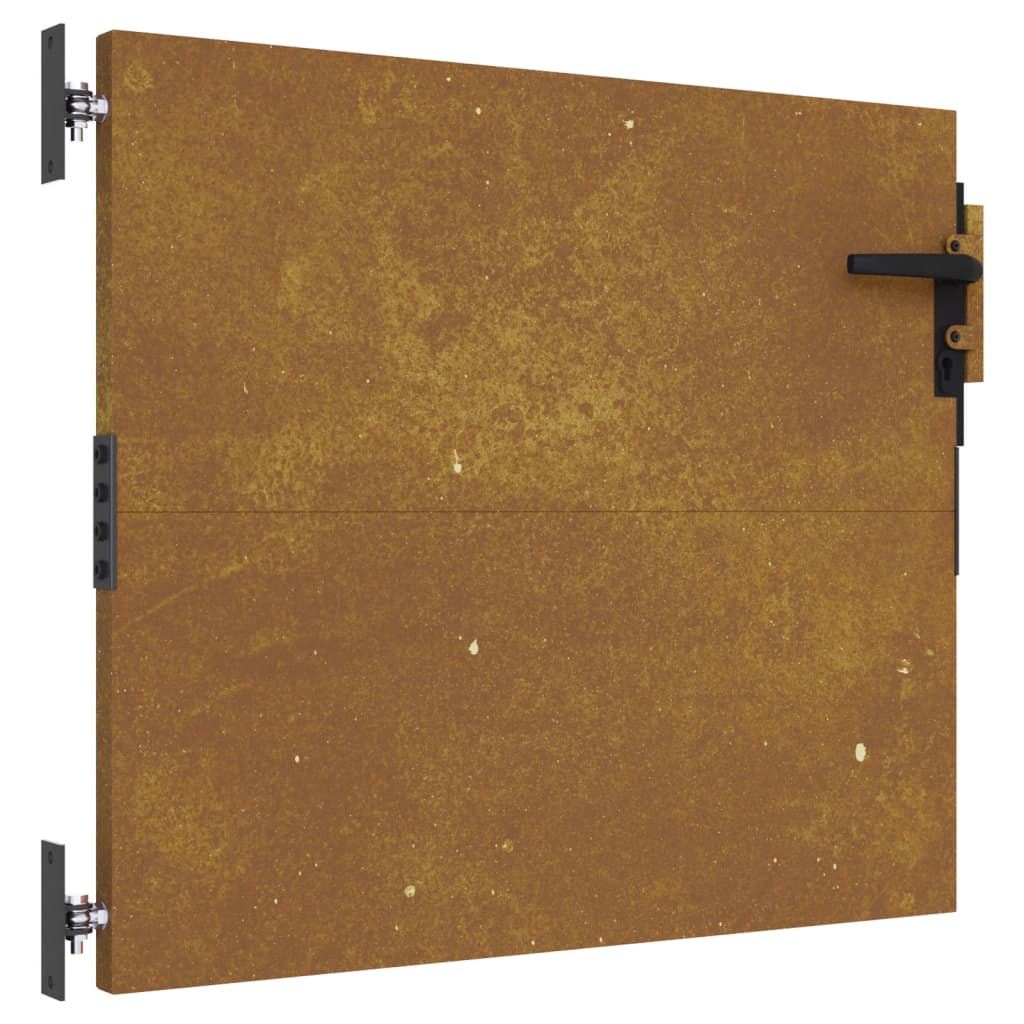 Cancello da Giardino 85x100 cm in Acciaio Corten