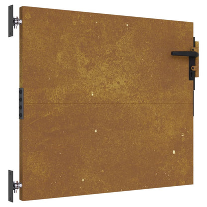 Cancello da Giardino 85x100 cm in Acciaio Corten