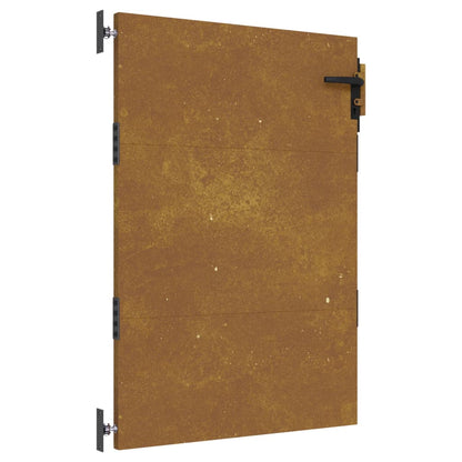 Cancello da Giardino 85x125 cm in Acciaio Corten