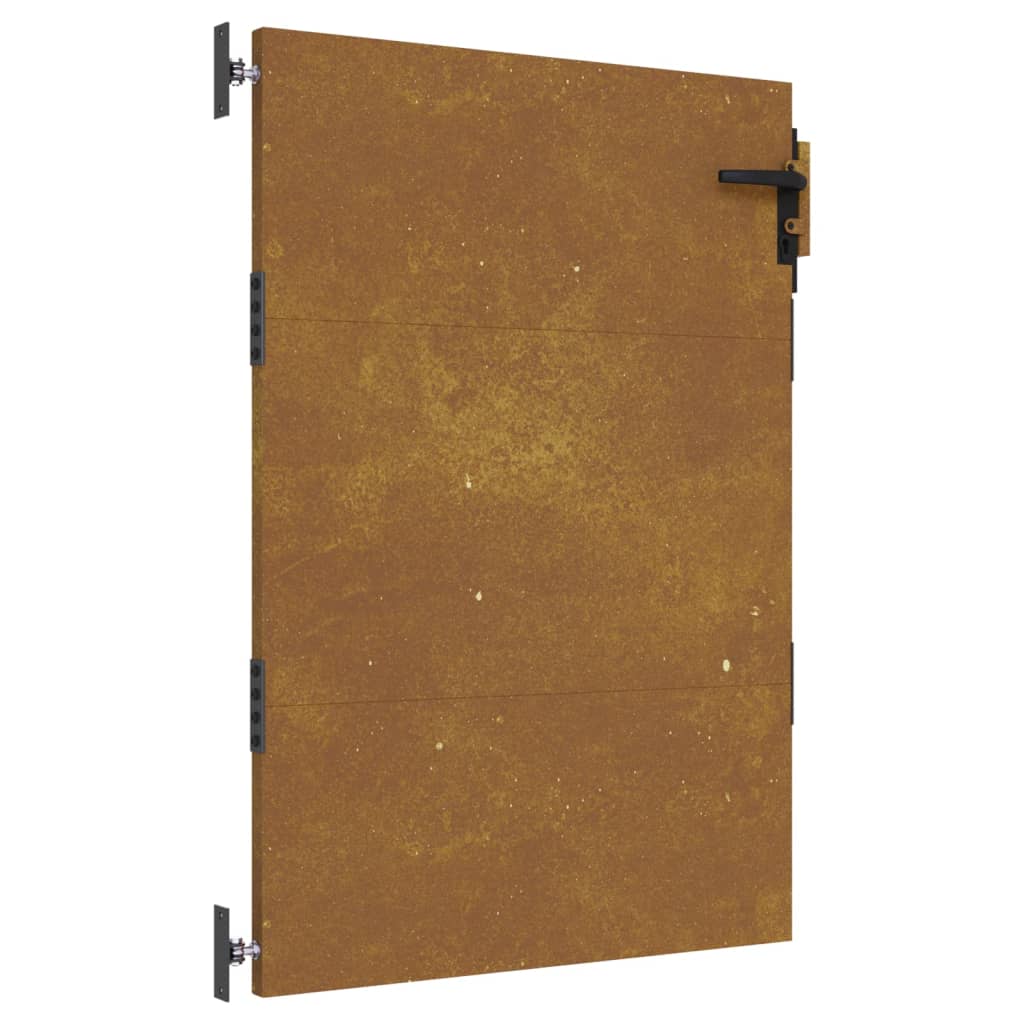 Cancello da Giardino 85x150 cm in Acciaio Corten
