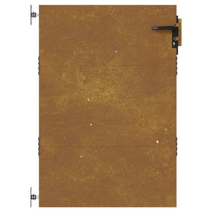 Cancello da Giardino 85x150 cm in Acciaio Corten