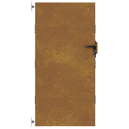Cancello da Giardino 85x175 cm in Acciaio Corten