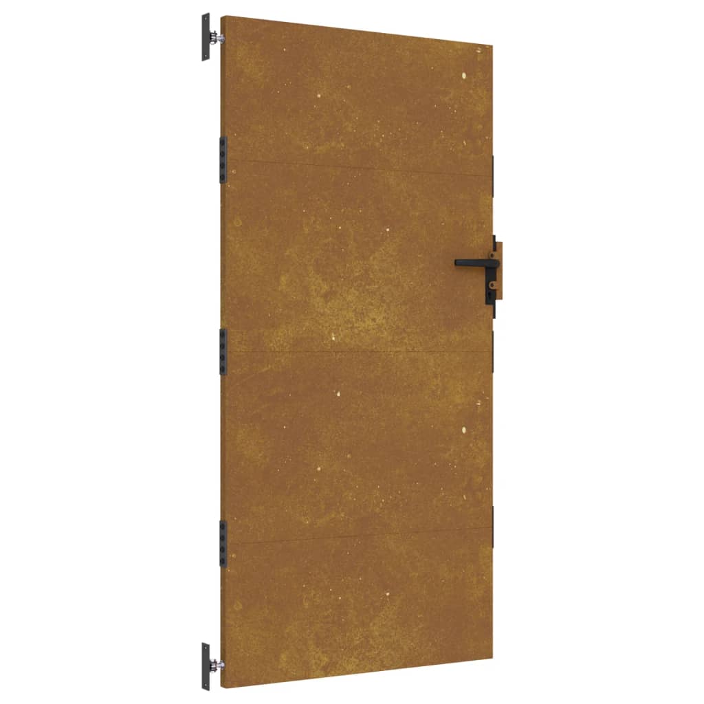 Cancello da Giardino 85x200 cm in Acciaio Corten