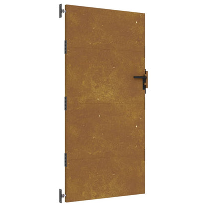 Cancello da Giardino 85x200 cm in Acciaio Corten